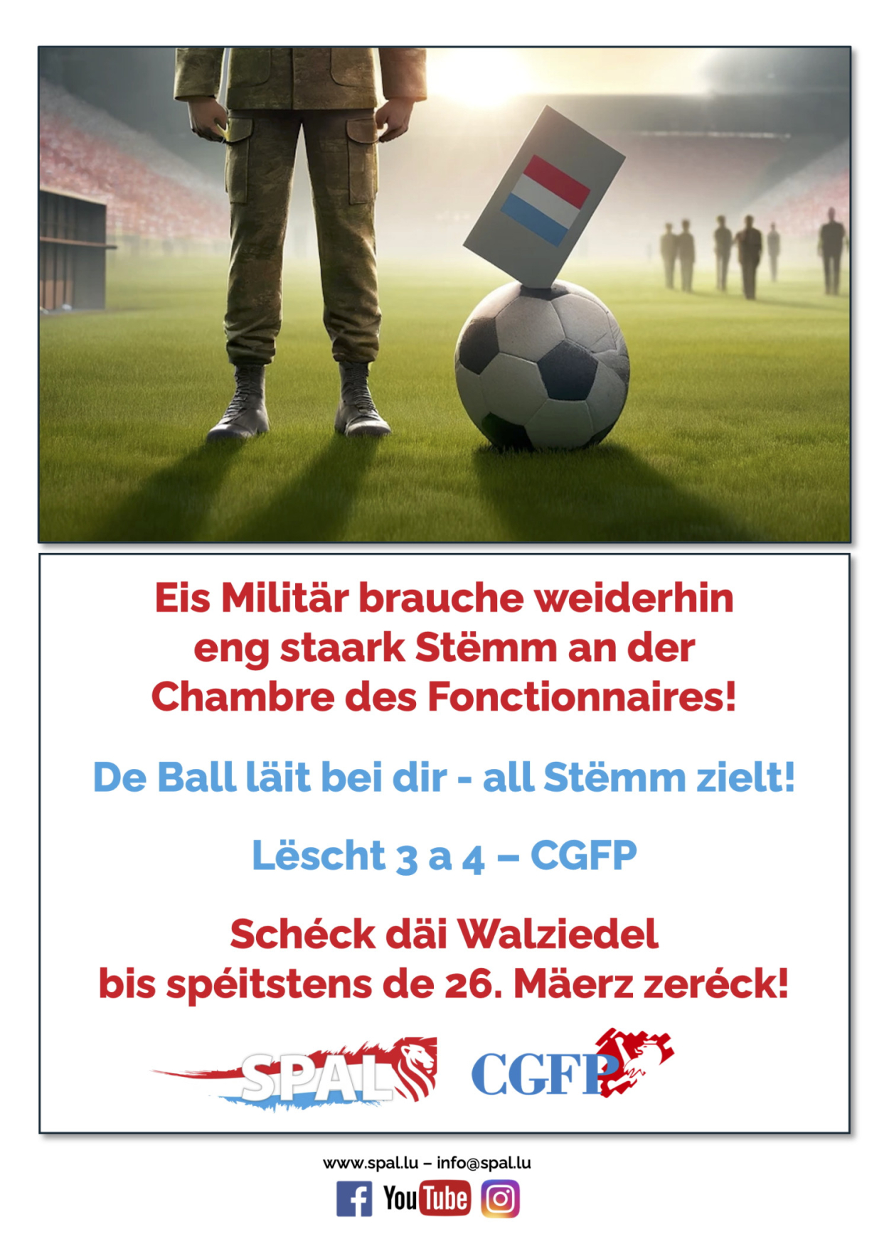 Sozialwalen an der Fonction Publique